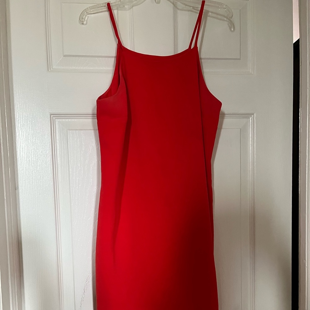 Banana republic knee length dress in coral